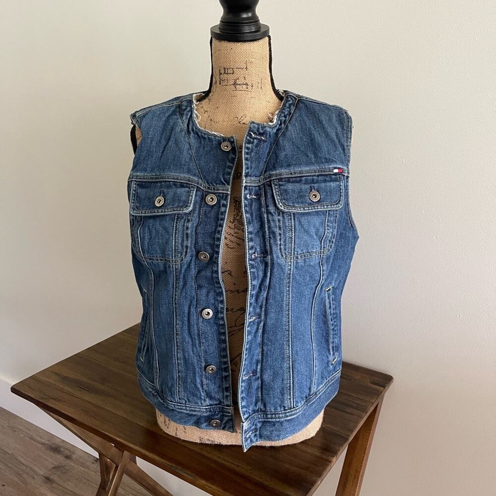 Tommy Hilfiger Denim Vest Size Large